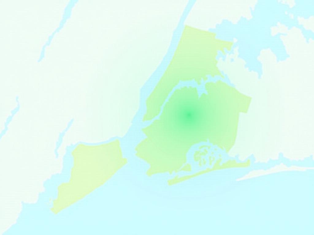 Map of New York City highlighting our vertical garden service area